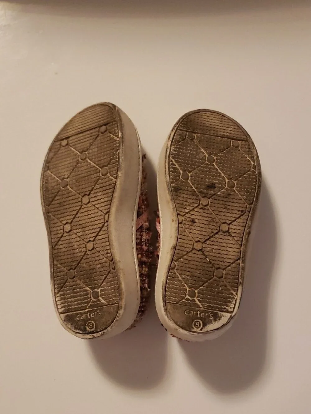 Carter's Pink Trim Multicolor Tweed Slip-On